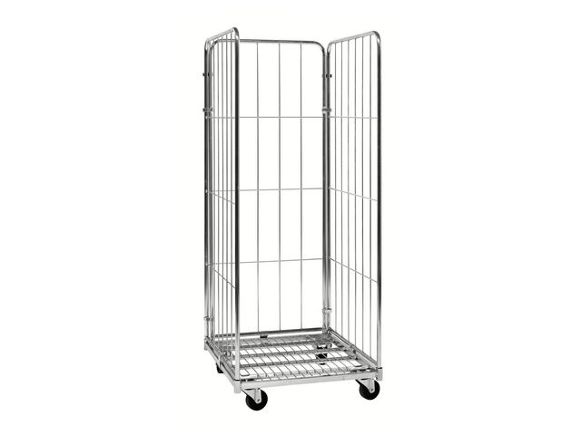 Rullcontainer 3 sidor | Emballage och lagerutrustning - Lagerutrustning - Vagnar | Kontorsexperten