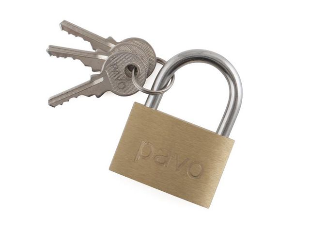Pavo Hänglås Padlock Light 40mm | Datorprodukter - Väskor och fodral - Hänglås | Kontorsexperten