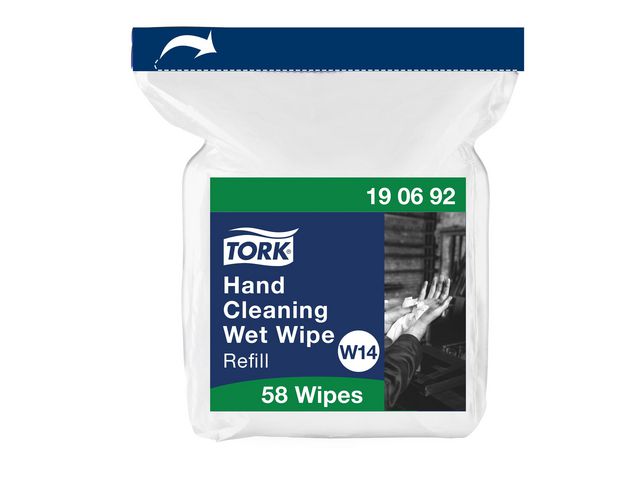 Tork Våtservett Refill Pre W14 hand 58/fp | Städ och hygien - Tvål och hygien - Våtservetter | Kontorsexperten