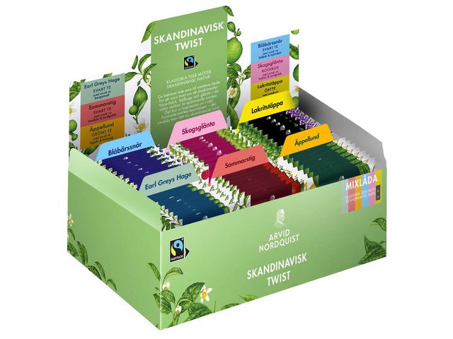 ARVID NORDQUIST Te Sortimentslåda Skandinavisk Mix 6 smaker 90/fp | Kök och servering - Kaffe och te - Te | Kontorsexperten