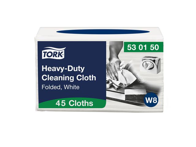 Tork Rengöringsduk Premium Kraftig W8 vit 45/fp | Städ och hygien - Städdukar och diskdukar - Städdukar - Alltork | Kontorsexperten