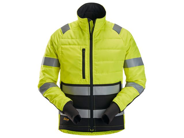 Snickers WORKWEAR Varseljacka 8134 kl2 gul/sv S | Arbetskläder - Arbetsjackor - Varseljackor | Kontorsexperten