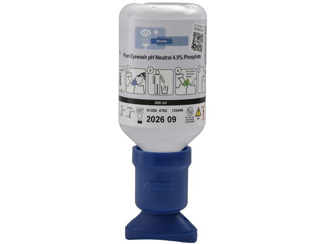 Plum Ögondusch pH Neutral 200ml | Skyddsutrustning - Första Hjälpen - Ögondusch | Kontorsexperten