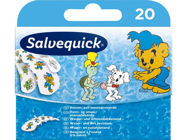 Salvequick Plåster Bamse 20/fp | Skyddsutrustning - Första Hjälpen - Plåster | Kontorsexperten