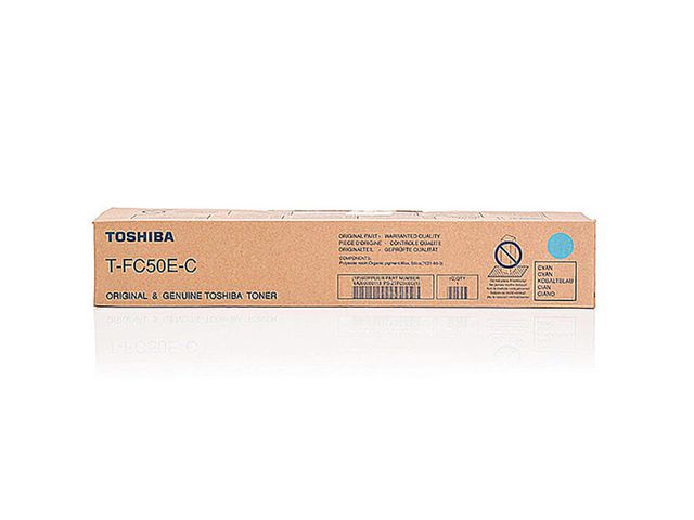 Toshiba Toner TFC50EC Cyan | Toner och bläck - Tonerkassetter - Toner Toshiba | Kontorsexperten