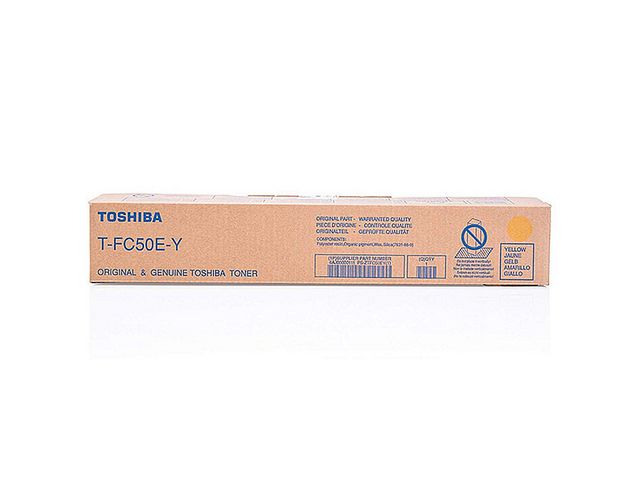 Toshiba Toner TFC50EY Gul | Toner och bläck - Tonerkassetter - Toner Toshiba | Kontorsexperten
