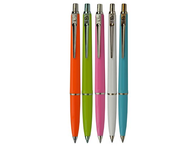 BALLOGRAF Kulpenna Epoca P medium blått bläck sorterade färger | Kontorsmaterial - Pennor - Kulpennor | Kontorsexperten