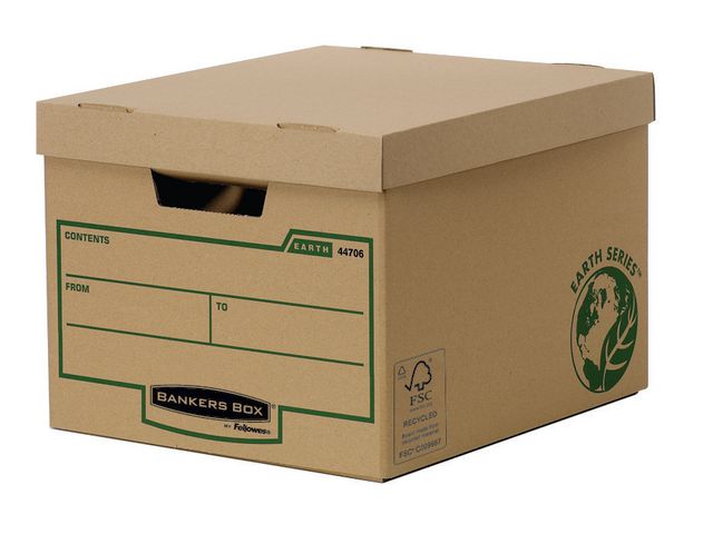 Fellowes Förvaringskartong pärmar Bankers Box Earth 10/fp | Kontorsmaterial - Arkivering och kontorsförvaring - Arkivkartonger och boxar | Kontorsexperten