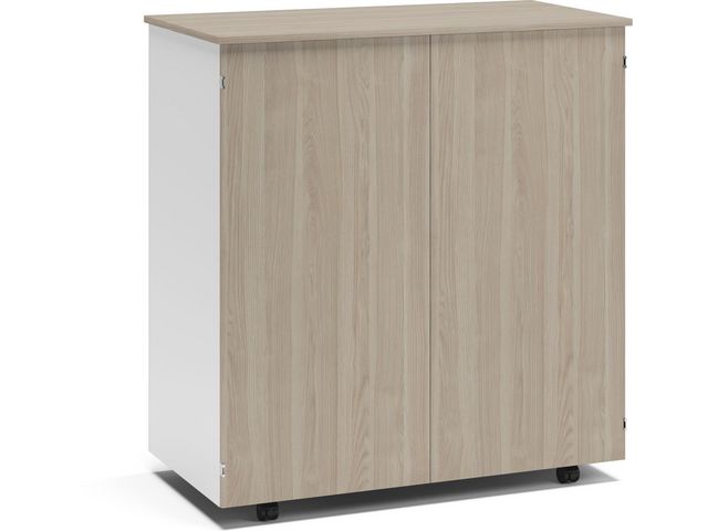 LANAB DESIGN Arbetsplats Cubic vit/vit ask | Kontorsmöbler och inredning - Bord och hurtsar - Skrivbord - Fasta | Kontorsexperten