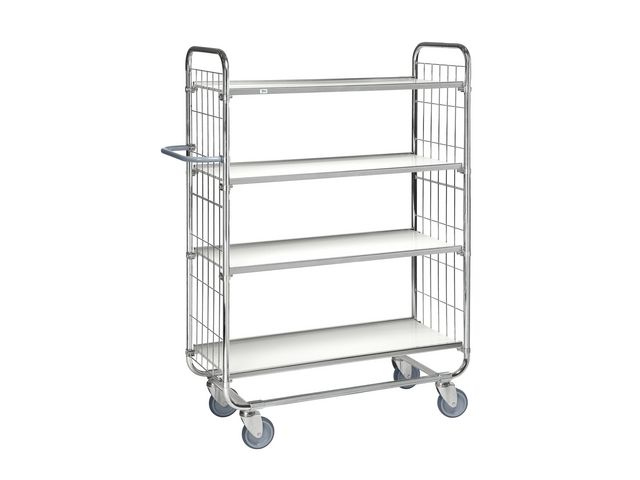 Hyllvagn 4 hyllplan | Emballage och lagerutrustning - Lagerutrustning - Vagnar | Kontorsexperten