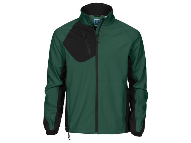 PROJOB Softshelljacka herr 2422 grön M | Arbetskläder - Arbetsjackor - Softshelljackor | Kontorsexperten