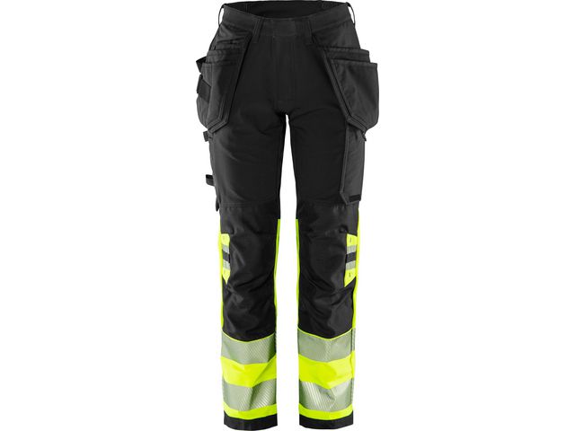 FRISTADS Hantverkarbyxa varsel stretch dam 2663 GSTP kl1 38 | Arbetskläder - Varselkläder - Varselbyxor | Kontorsexperten