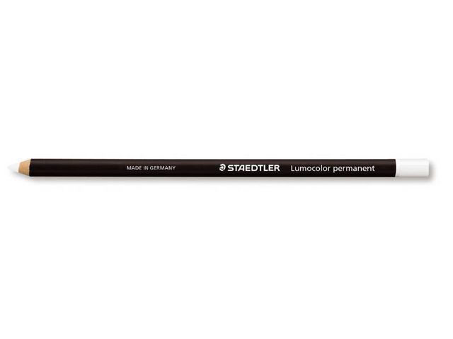 STAEDTLER Lumocolor Lumocolor® Permanent Glasochrom blyertspenna i trä, vit | Kontorsmaterial - Pennor - Märkpennor - Special | Kontorsexperten
