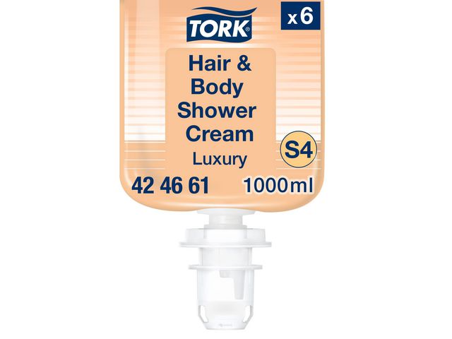TORK Duschcreme S4 Luxury Hair&Body 1L | Städ och hygien - Tvål och hygien - Hygiensystem - Tork | Kontorsexperten