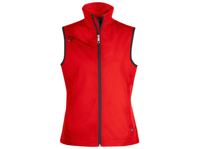 TEXSTAR Softshellväst WV79 dam röd 2XL | Arbetskläder - Arbetsvästar - Softshellvästar | Kontorsexperten