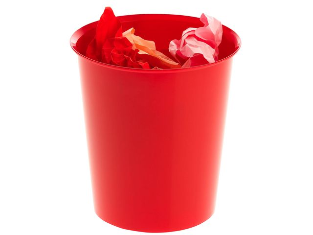 Papperskorg 2000 18 L röd | Kontorsmaterial - Till skrivbordet - Papperskorgar | Kontorsexperten