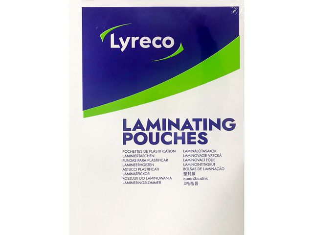 Lyreco Laminat A3 125mic klar 100/fp | Kontorsmaskiner - Laminering - Laminat - A3 | Kontorsexperten