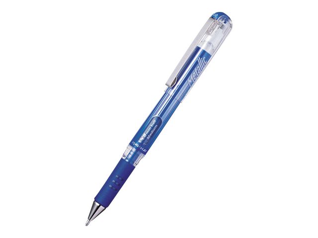 Pentel Gelpenna Hybrid Gel 1,0 met.blå | Kontorsmaterial - Pennor - Gelpennor | Kontorsexperten
