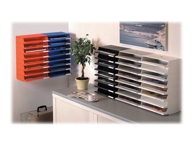 Twinco Brevkorgsset Panorama A4 4 delar svart | Kontorsmaterial - Till skrivbordet - Brevkorgar | Kontorsexperten