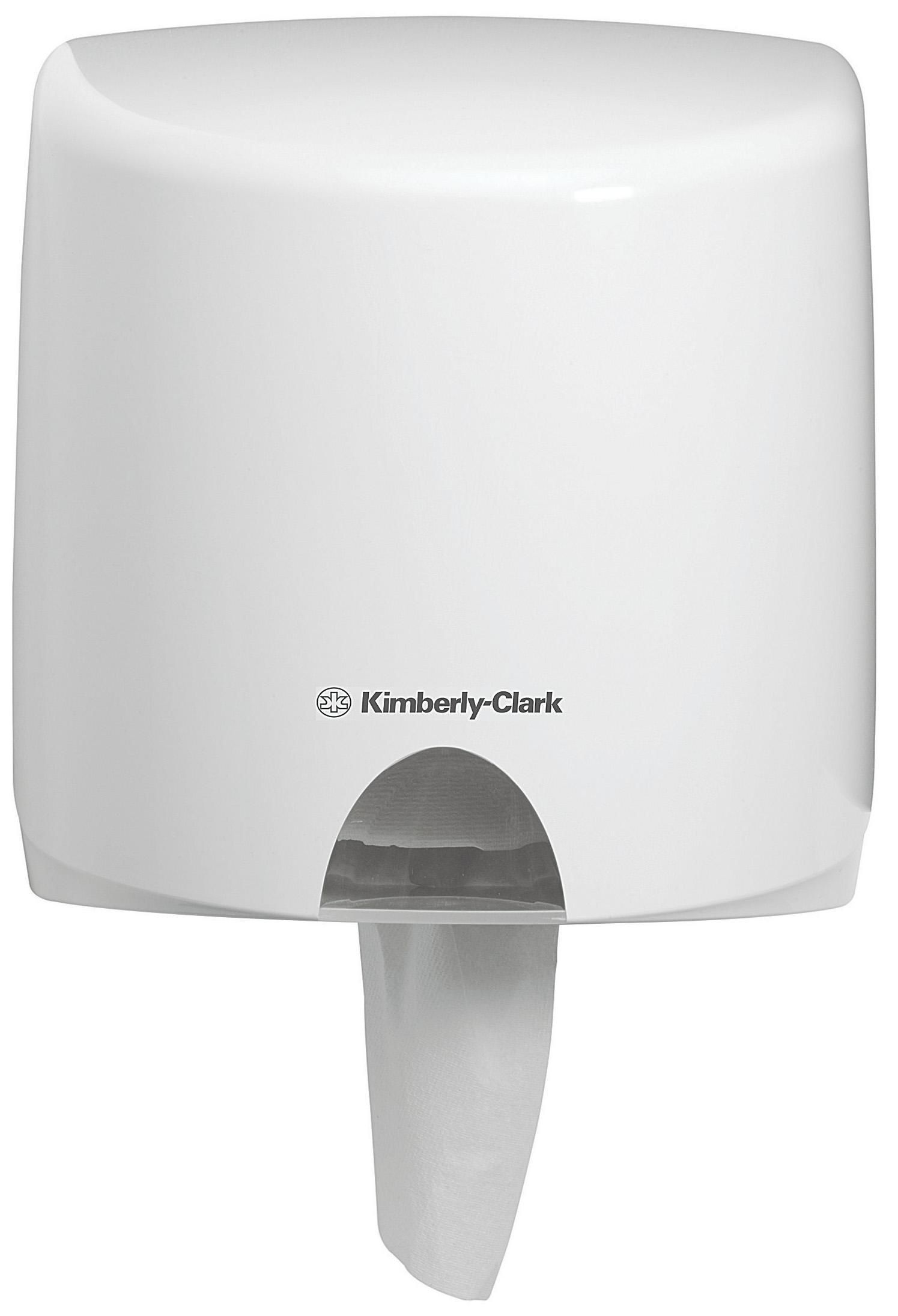 Aquarius (Kimberly-Clark) Dispenser centrummatad rulle plast vit