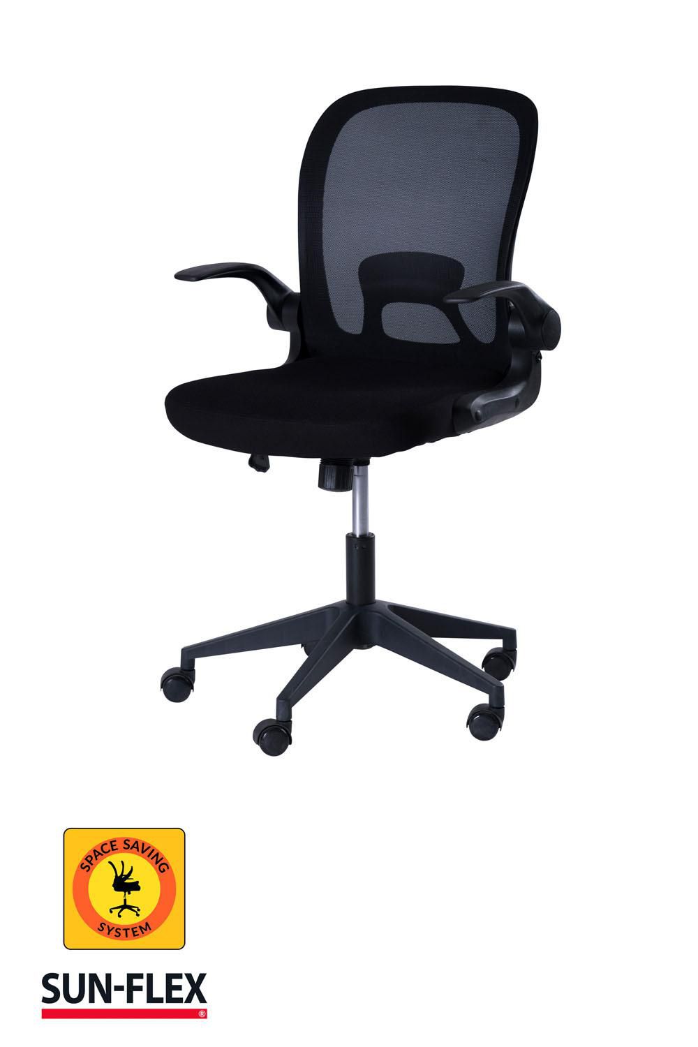 SUN-FLEX® Kontorsstol Hideaway svart