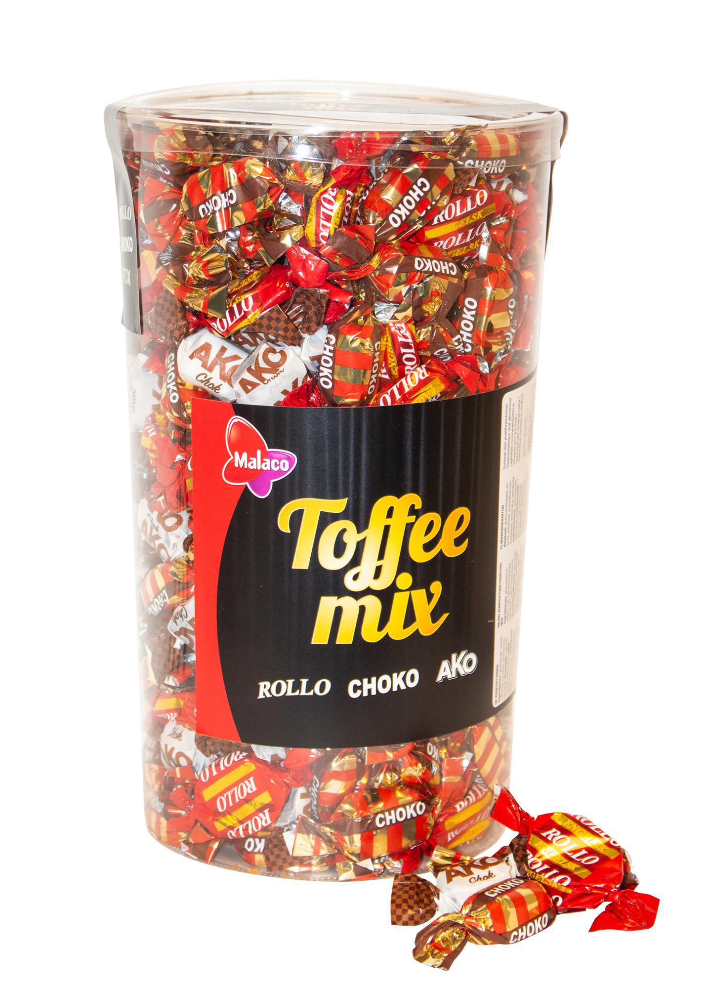 Produktfoto för Malaco Toffee mix Tub 1760g