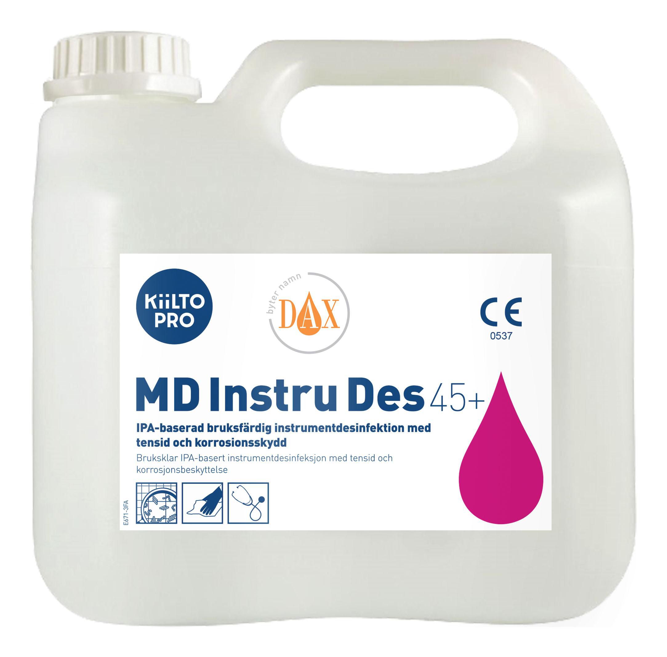 DAX Ytdesinfektion KIILTO PRO MD Instr 45+ 3l, flaska om 3 l