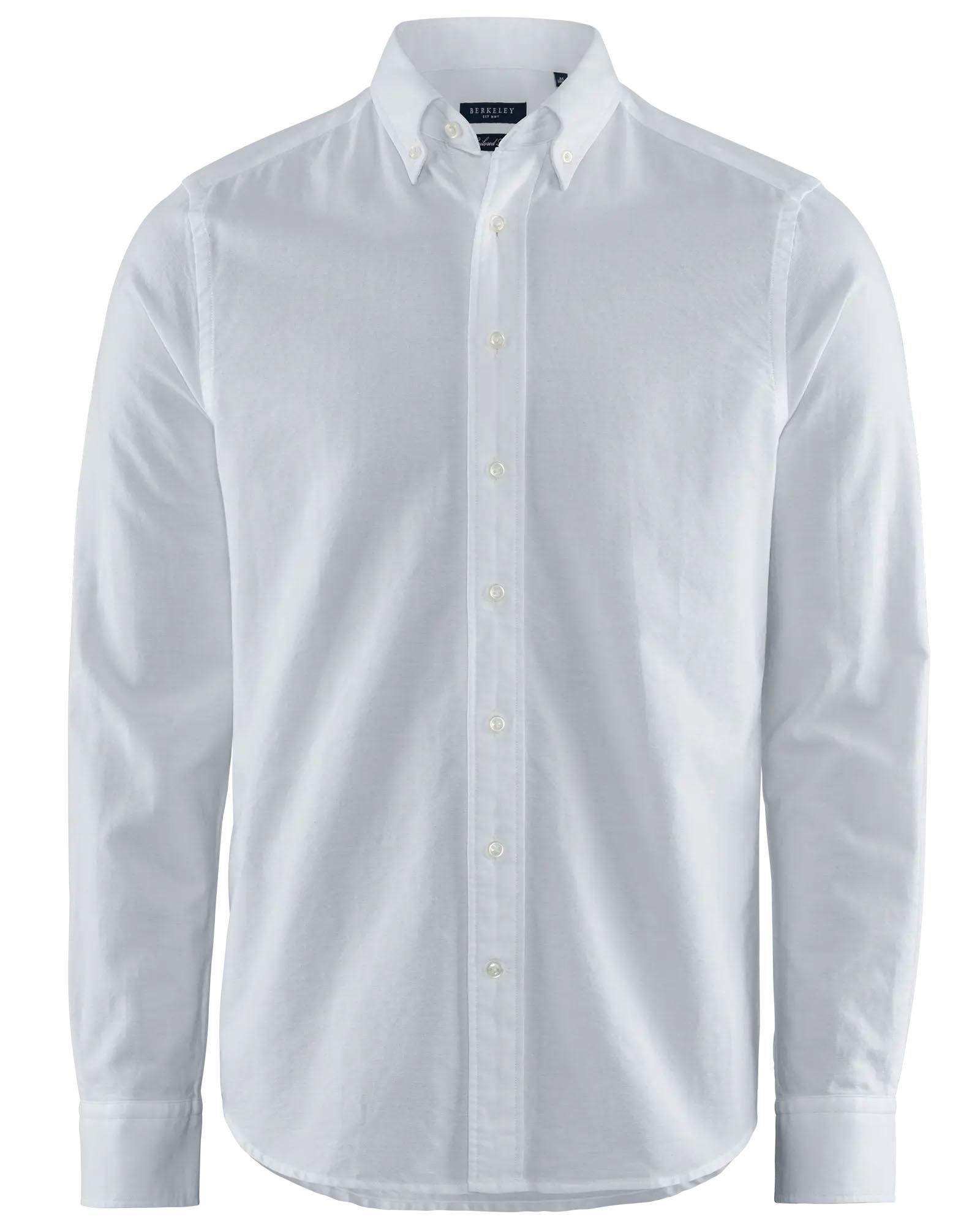 Oxfordskjorta BERKELEY Porto reg vit 4XL