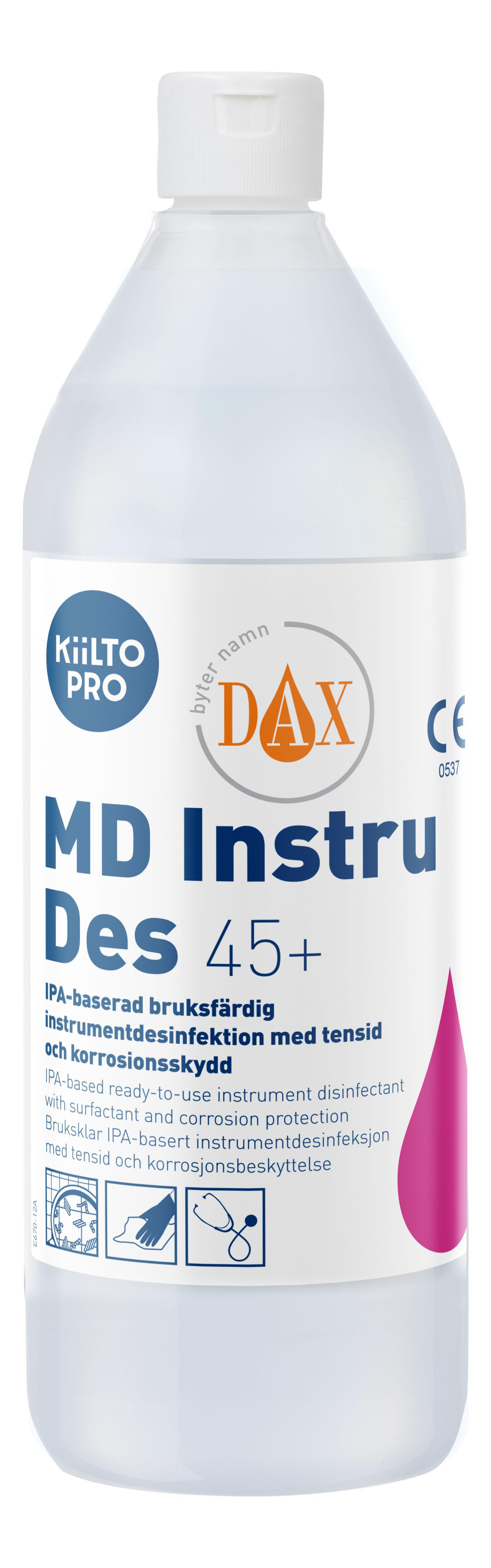 DAX Ytdesinfektion KIILTO PRO MD Instr 45+ 1l, flaska om 1 l