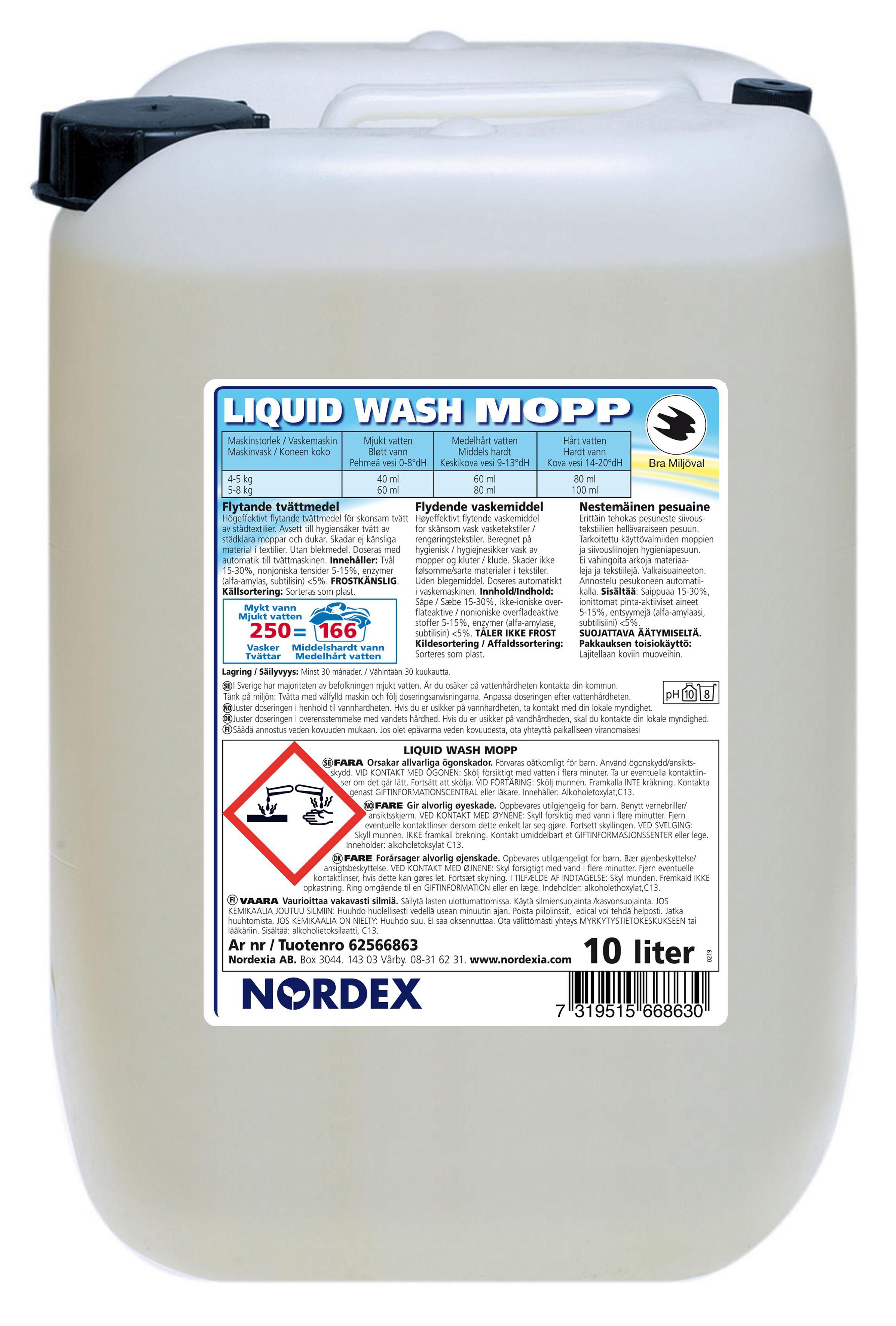 NORDEX Mopptvättmedel Liquid Wash Color 10L