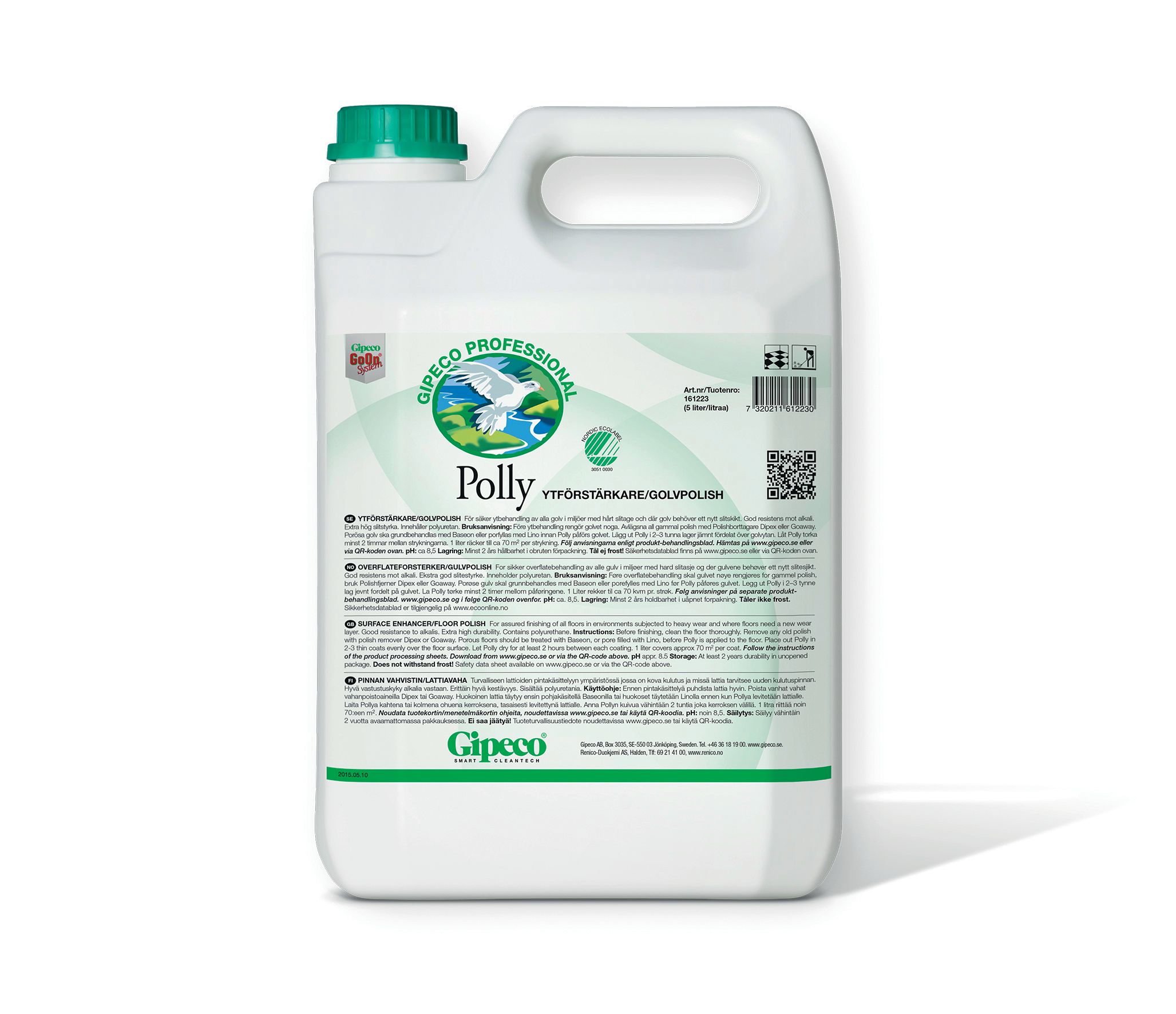 GIPECO Golvpolish/Ytförstärkare, Polly, flytande, 5L