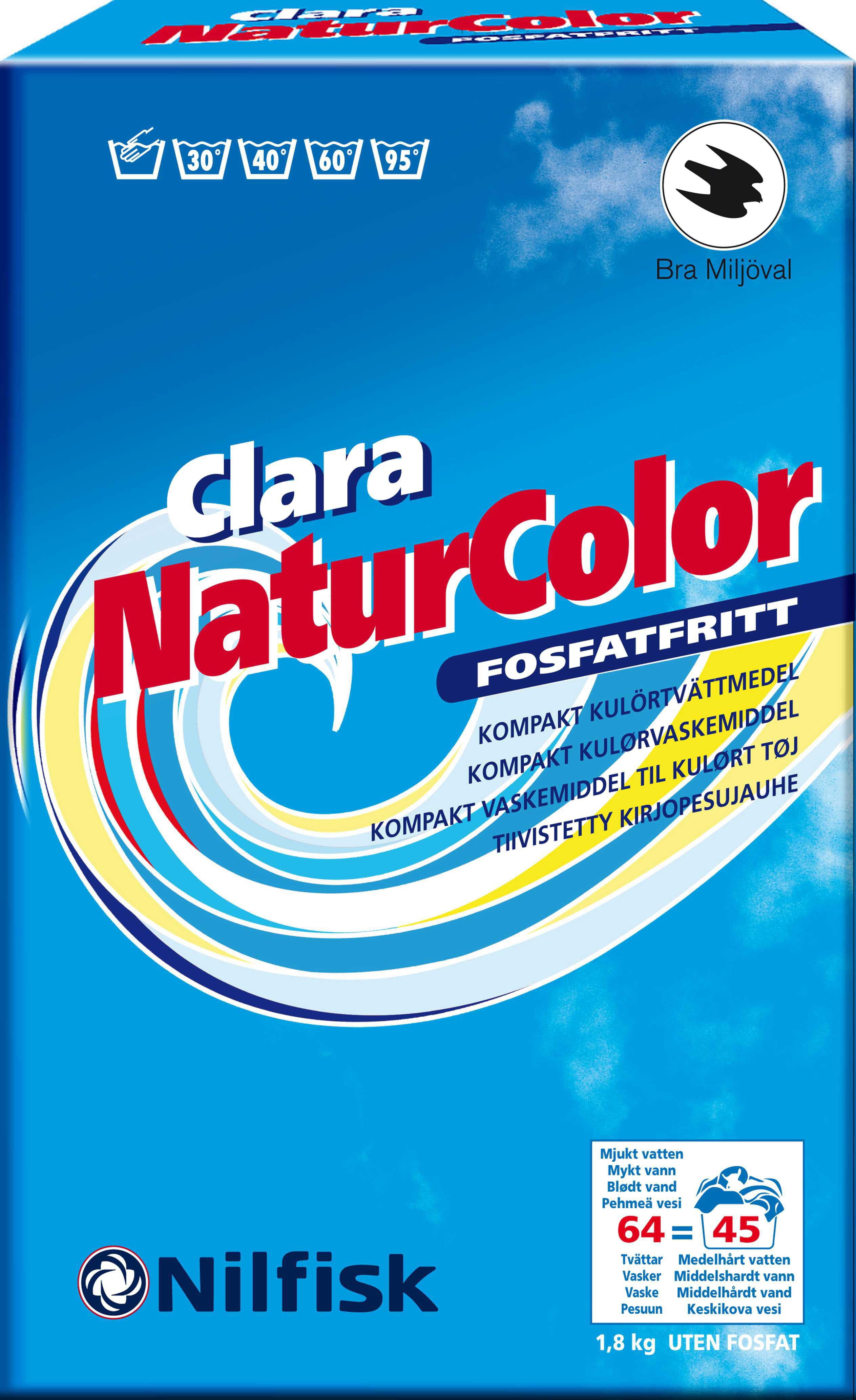 NORDEX Tvättmedel Clara Natur Color 1,8kg