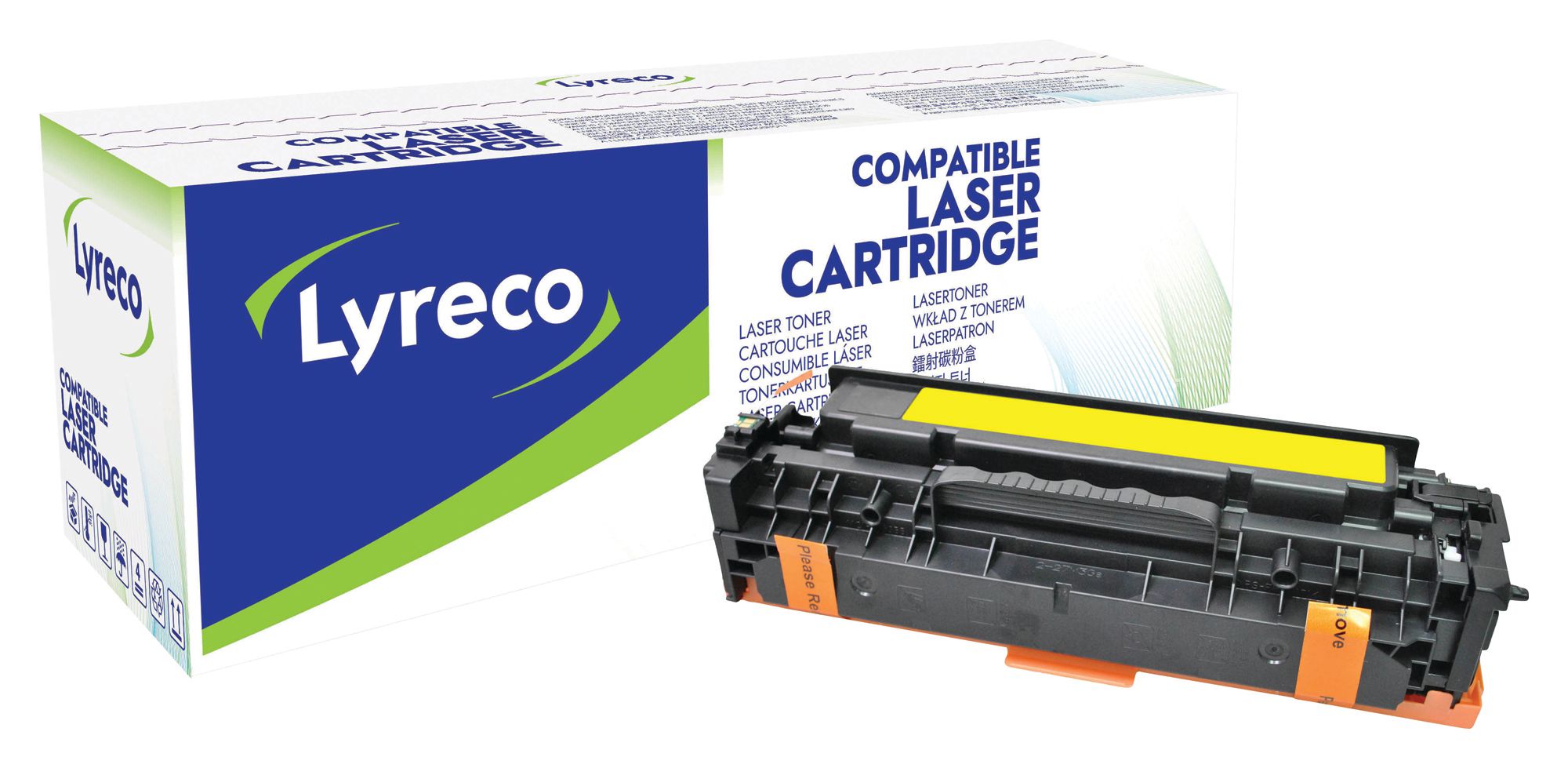 Lyreco Toner HP CE412A Gul, st