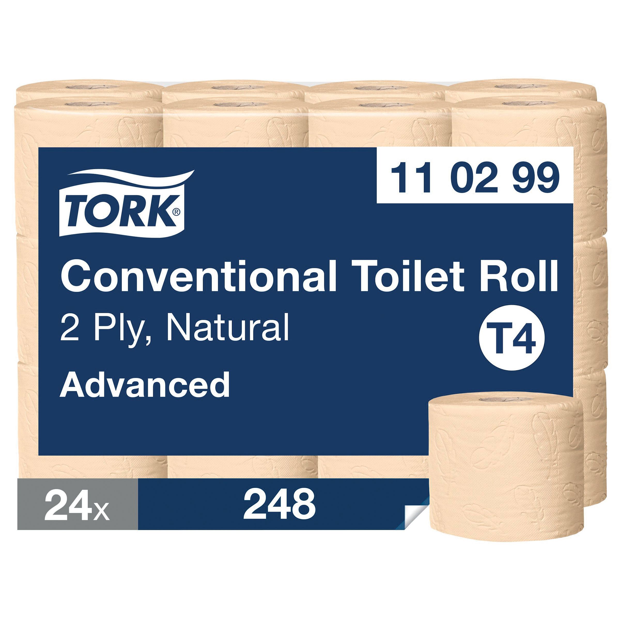 Tork Toalettpapper T4 Advanced 2-lag natur, fp om 24 st