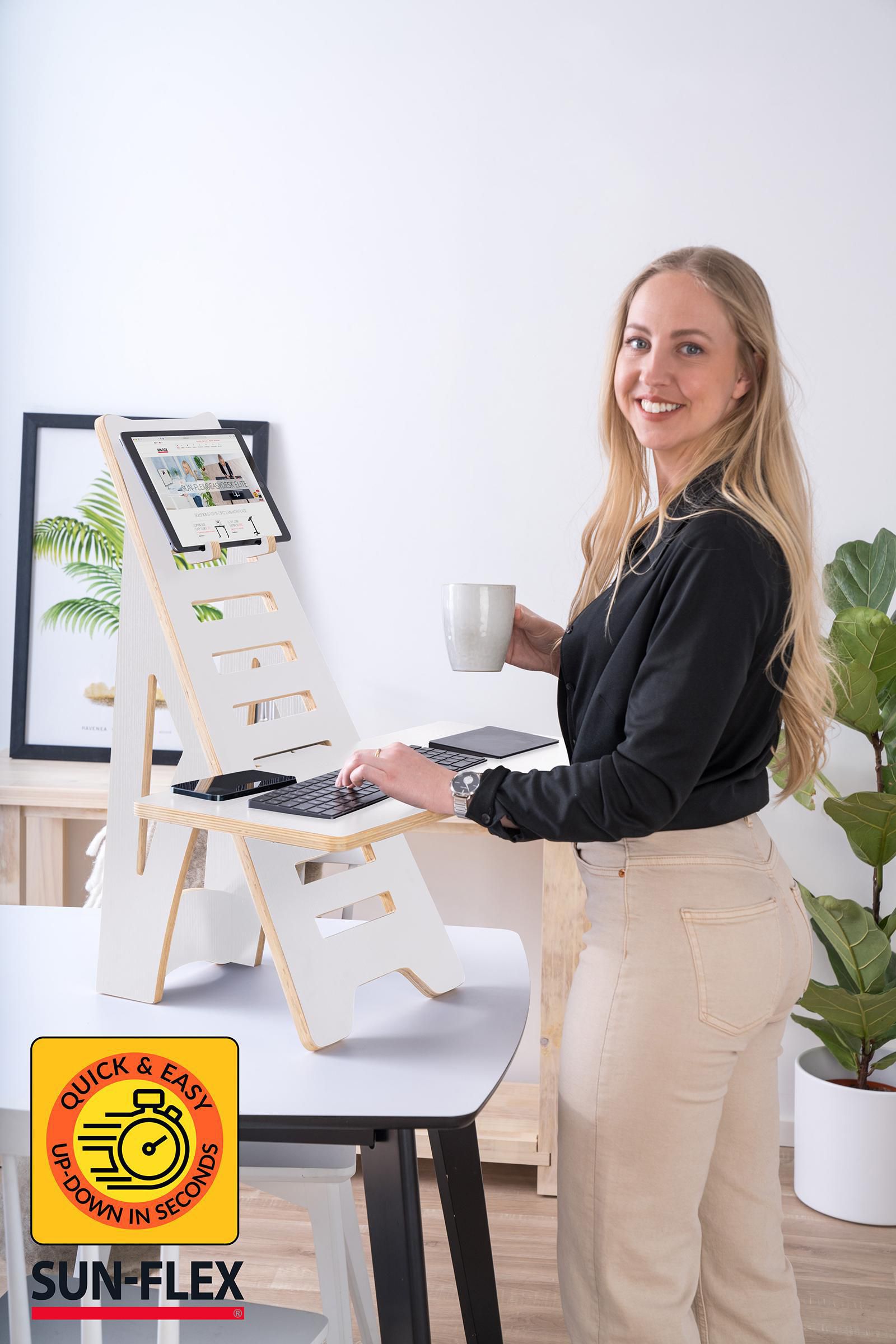 SUN-FLEX® Bord Easydesk Rise vit