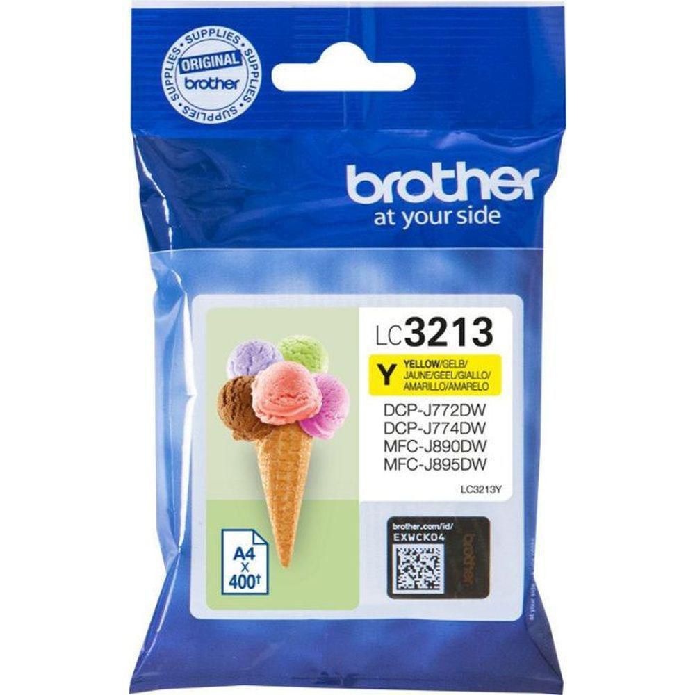 Brother Bläckpatron LC3213 Gul