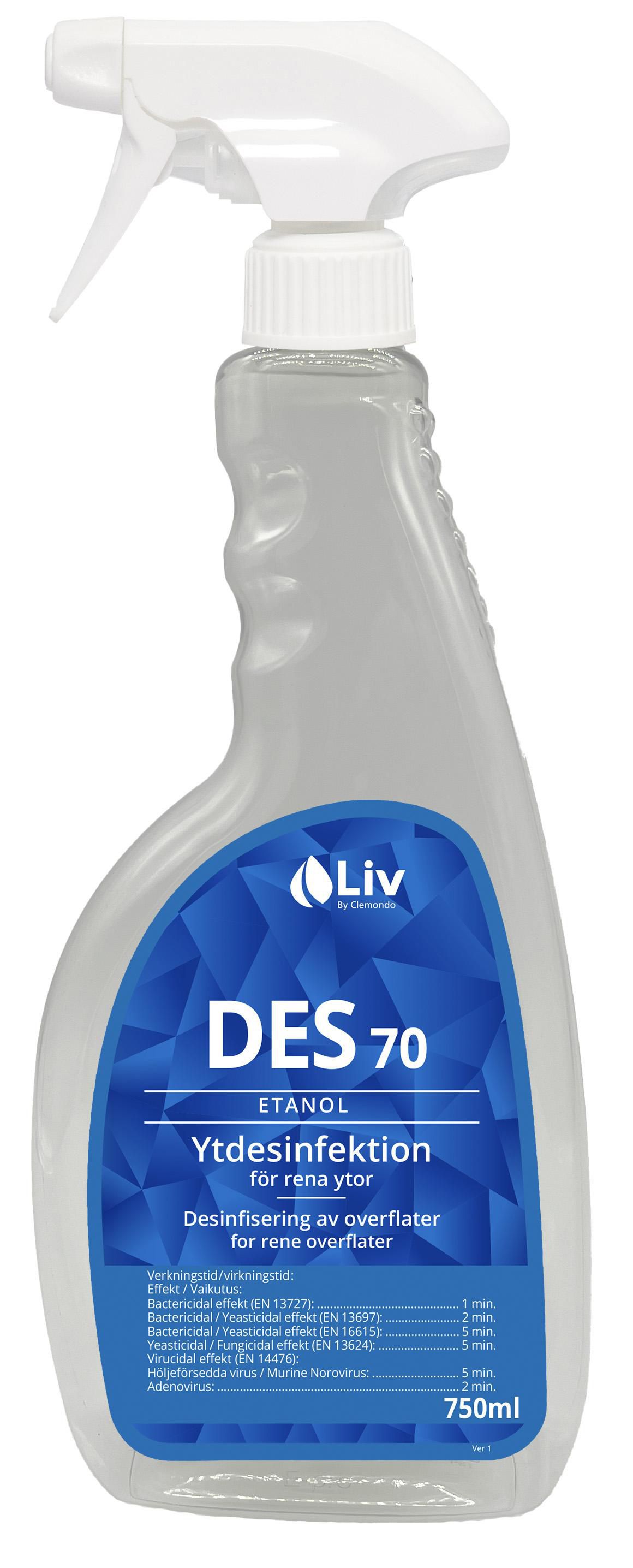 Liv Ytdesinfektion 70 spray 750ml