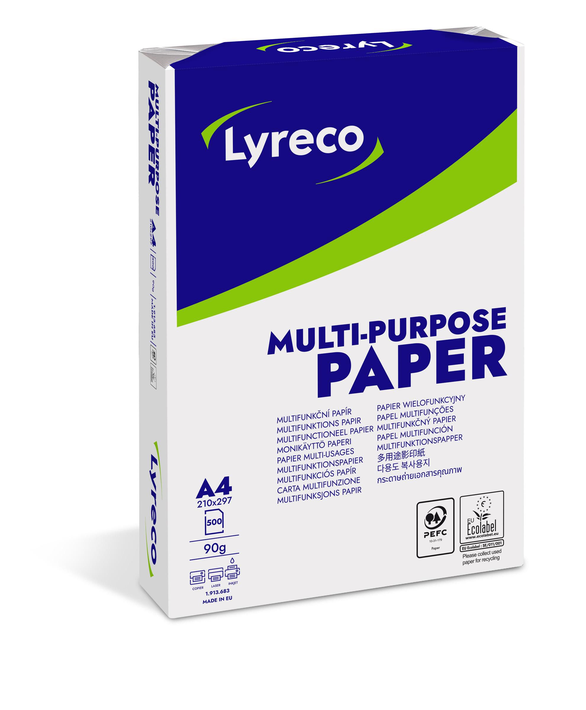 Lyreco Kopieringspapper Multi A4 90g ohålat 500/fp