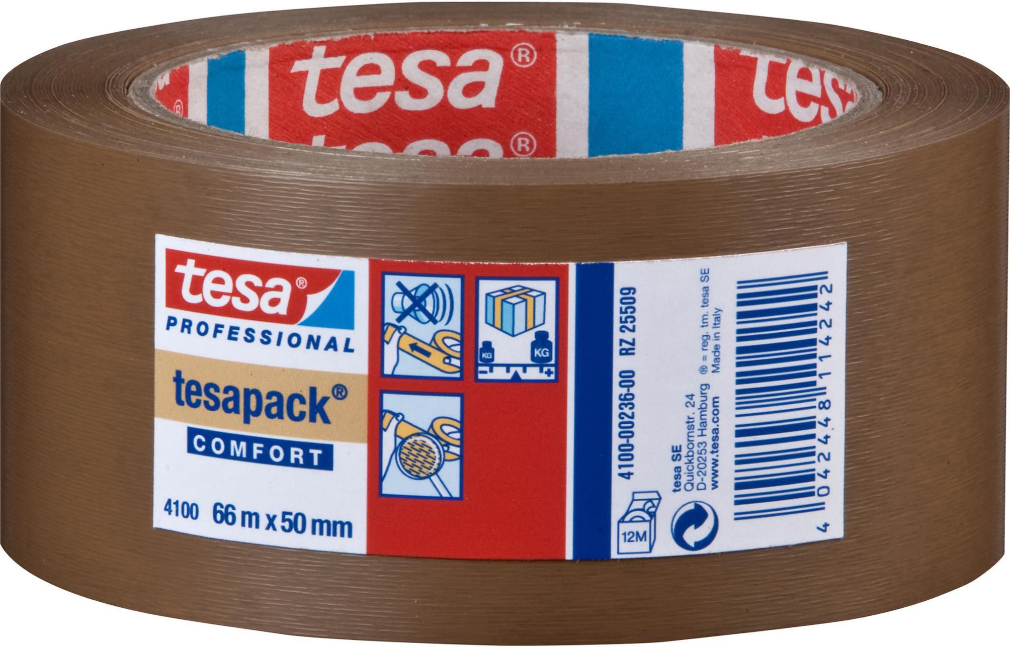 tesa® Packtejp 4100 PVC 50mmx66m brun