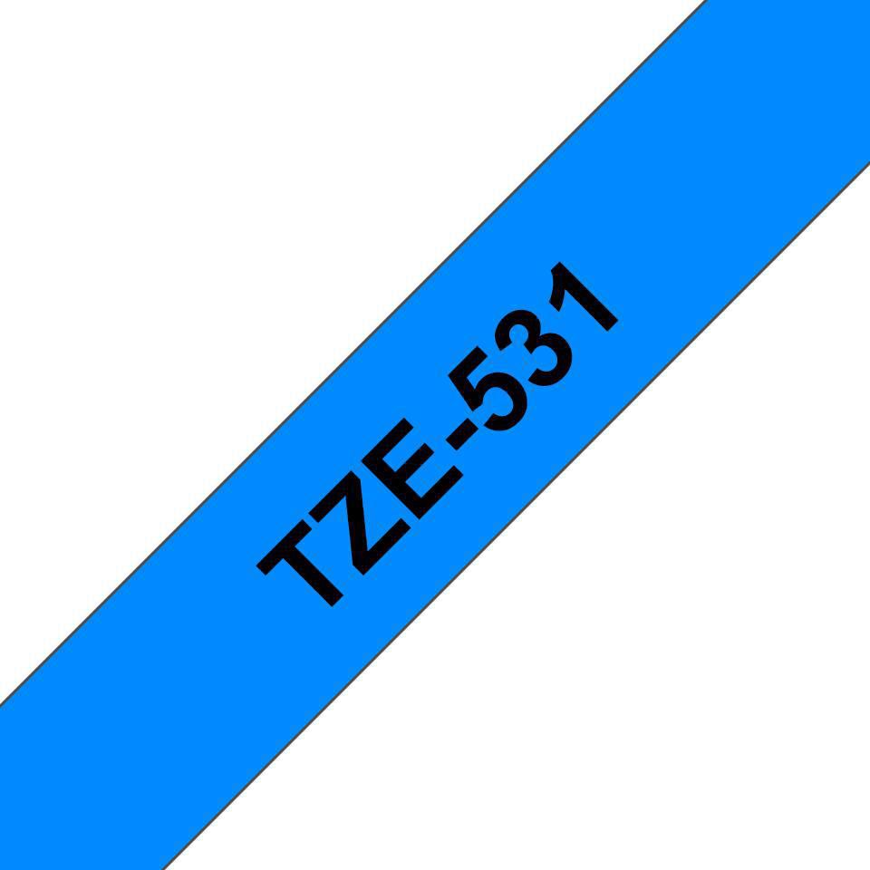 Brother Tape TZE531 12mm svart på blå
