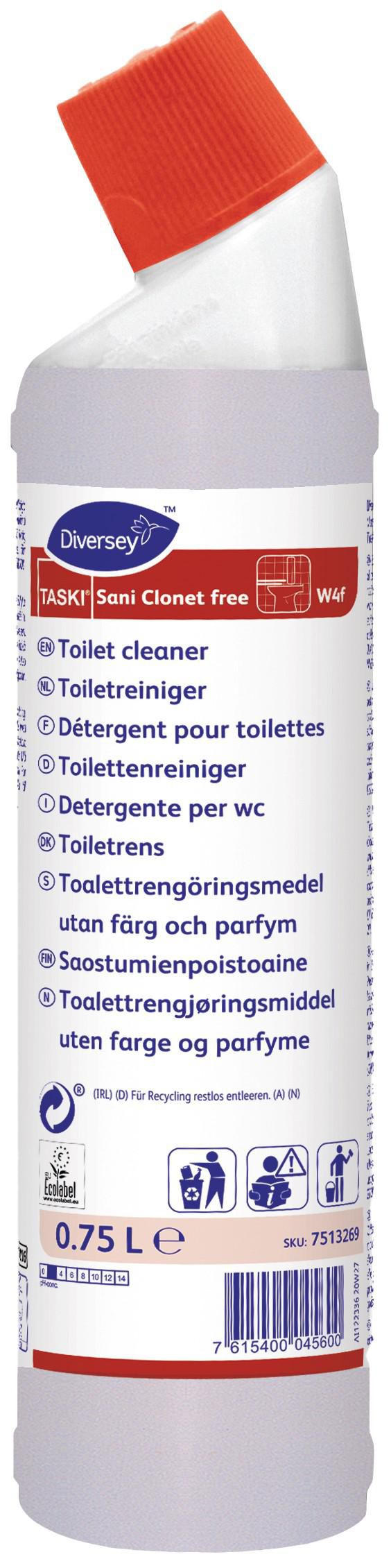 Taski WC-rent Sani Clonet free W4f vätska
