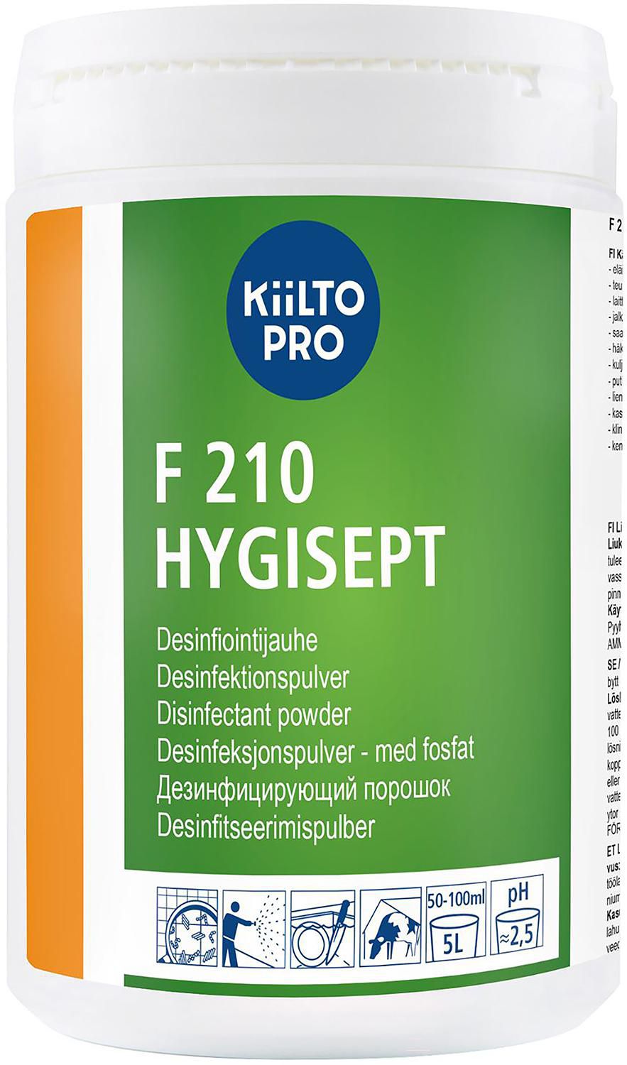 KiiLTO PRO Ytdesinfektion F210 Hygisept 1kg, fp om 1 kg