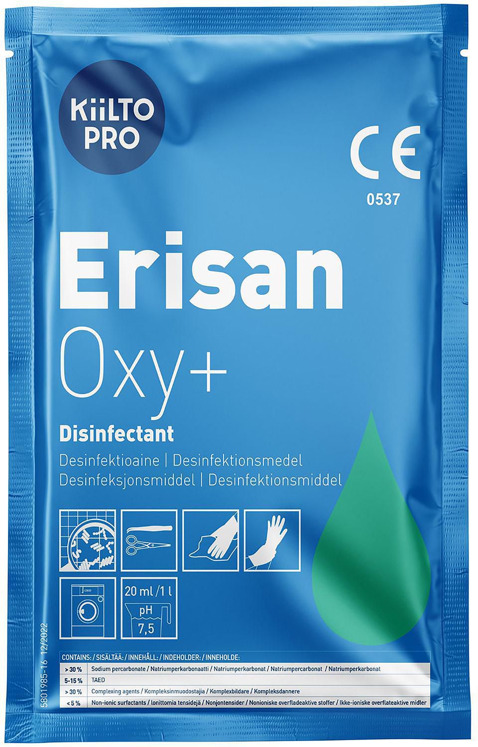 KiiLTO PRO Ytdesinfektion Erisan Oxy+, fp om 50 st