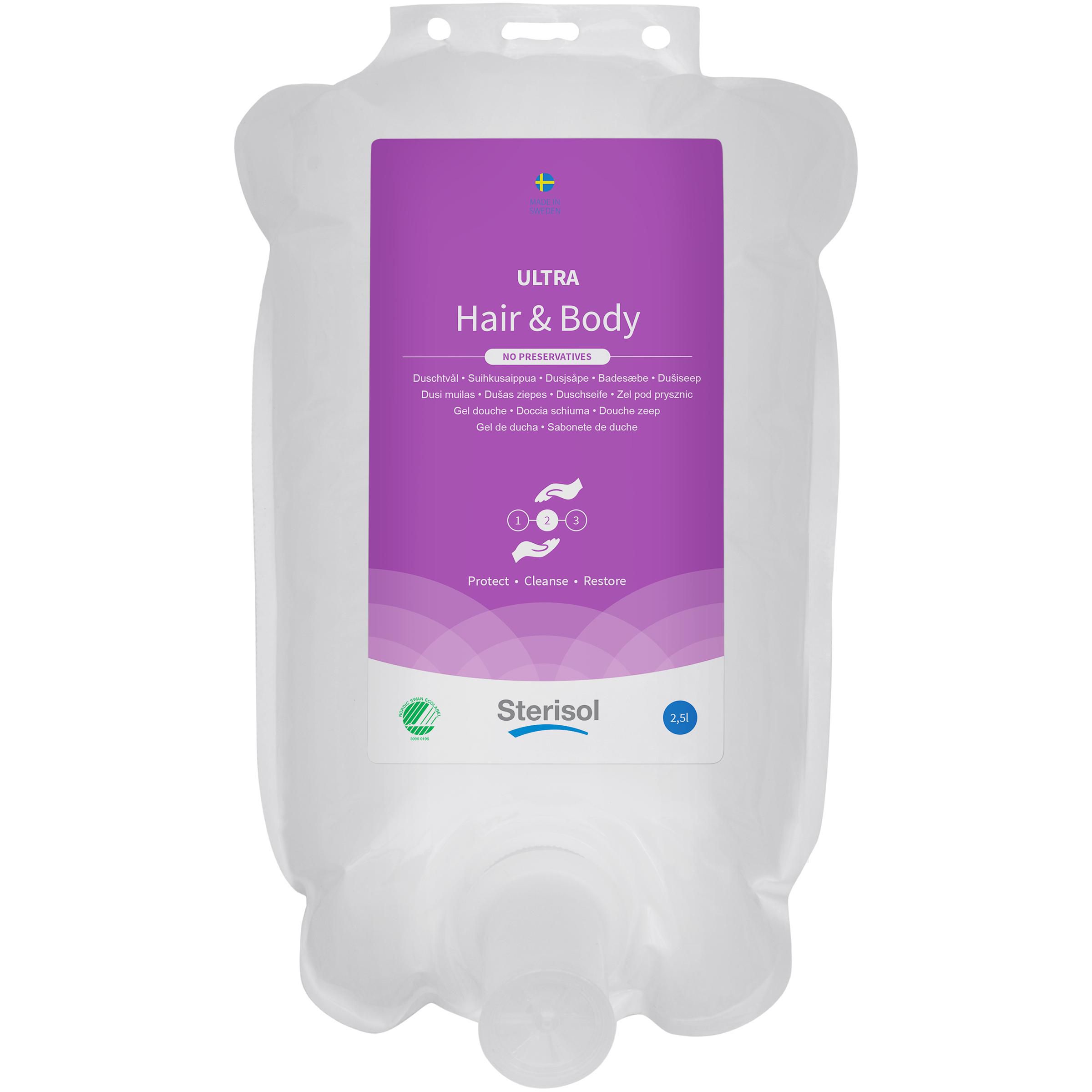 Sterisol Duschtvål Ultra Hair and Body B 2,5l 2/fp