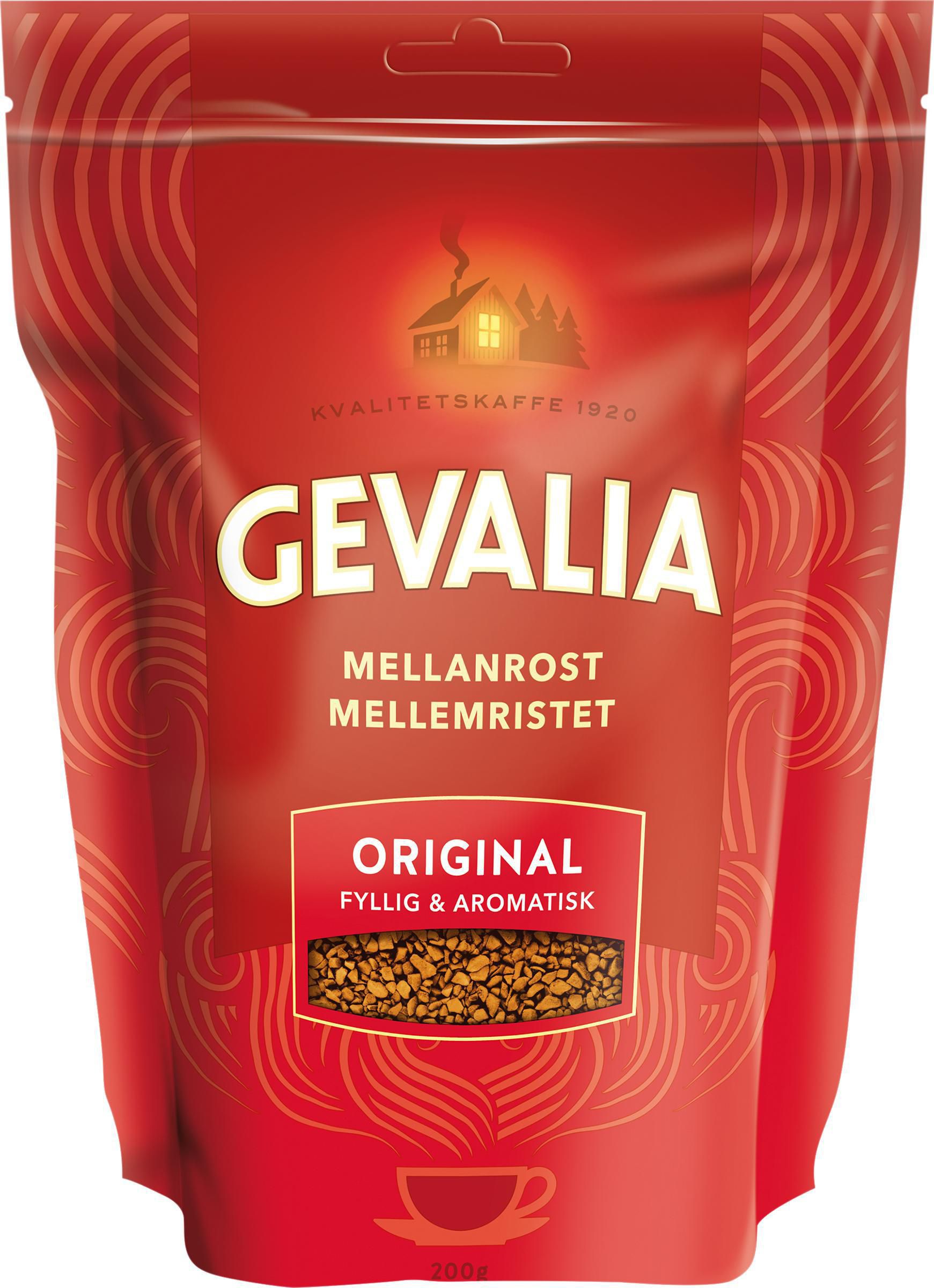 GEVALIA Kaffe Snabbkaffe refill 200g