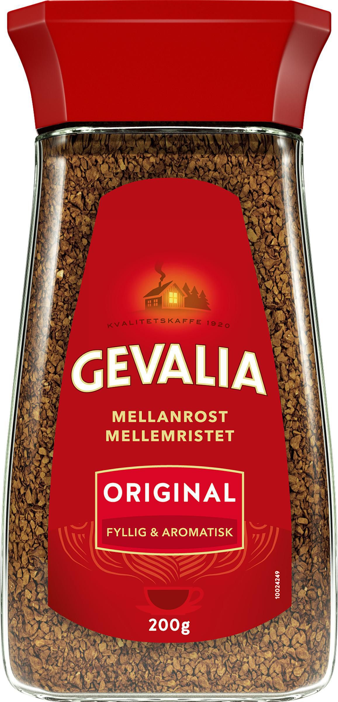 GEVALIA Kaffe Snabbkaffe burk 200g