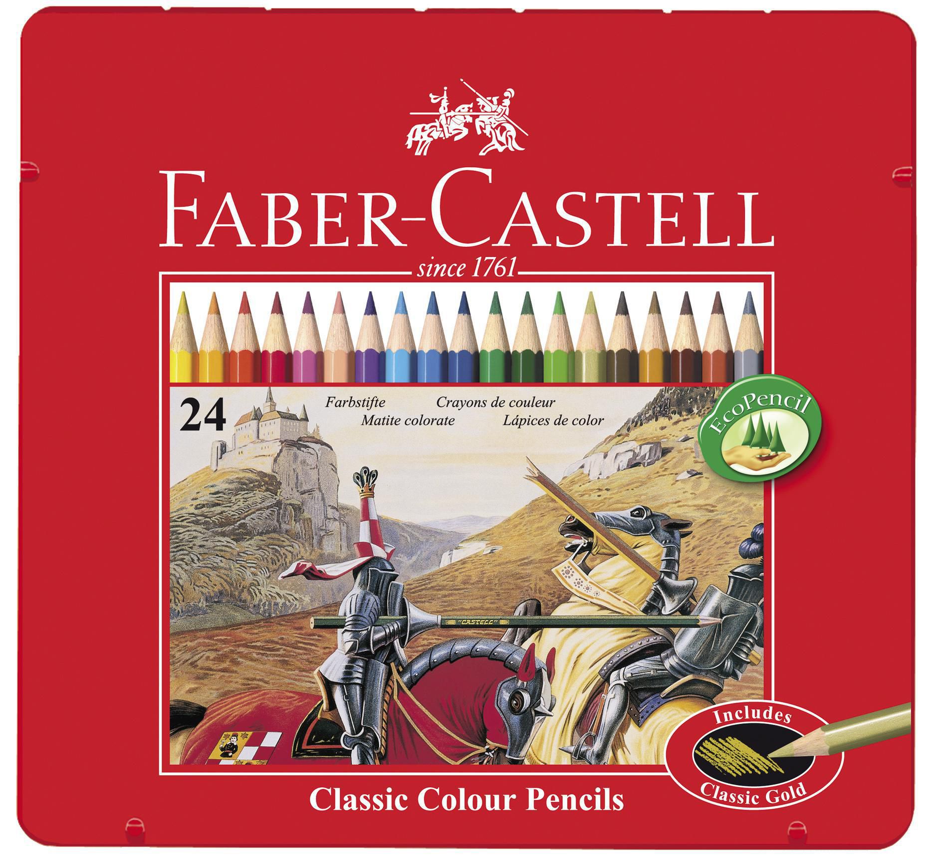 Faber-Castell Färgpenna sexkantig pennkropp 24 färger