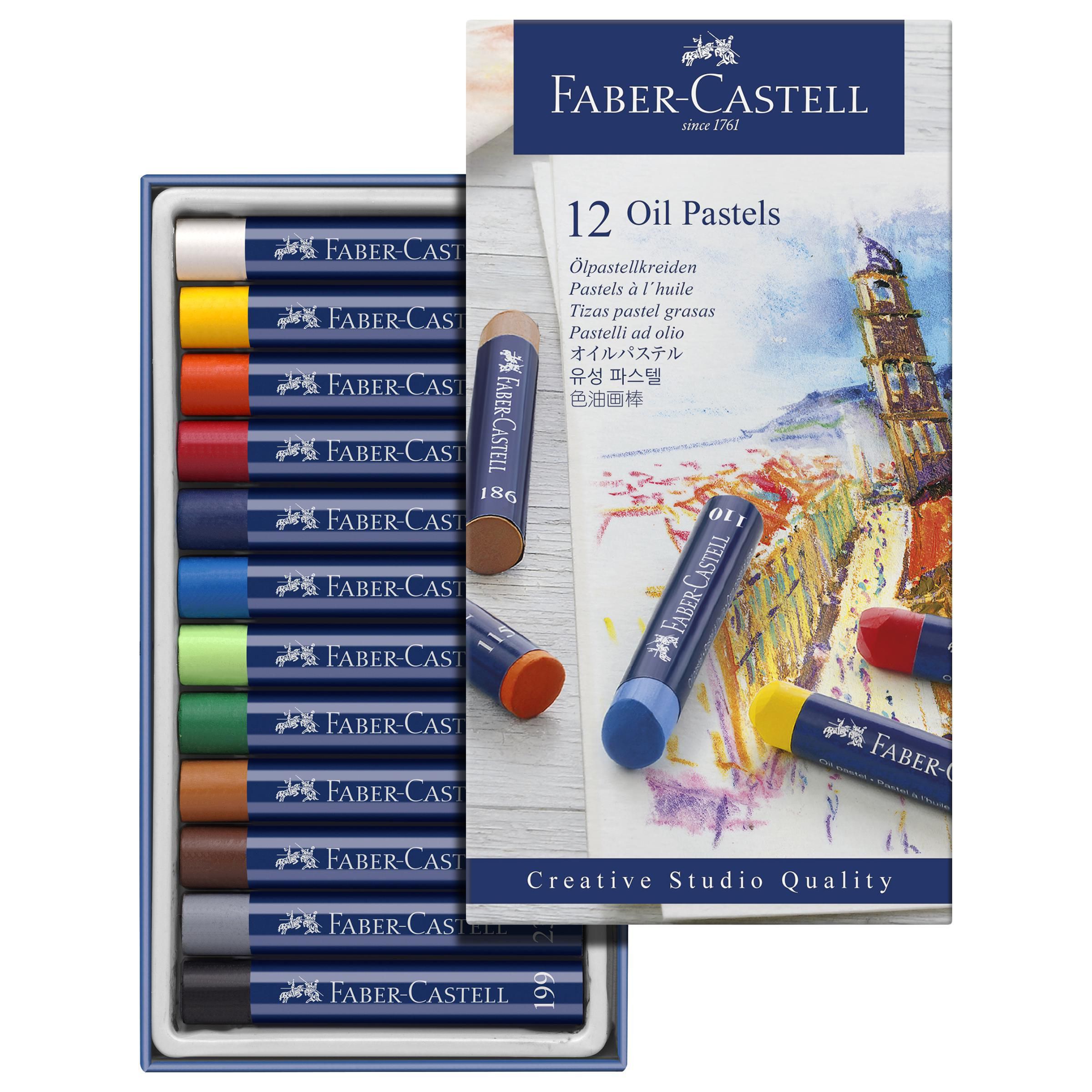 Faber-Castell Oljepastellkritor 12 färger