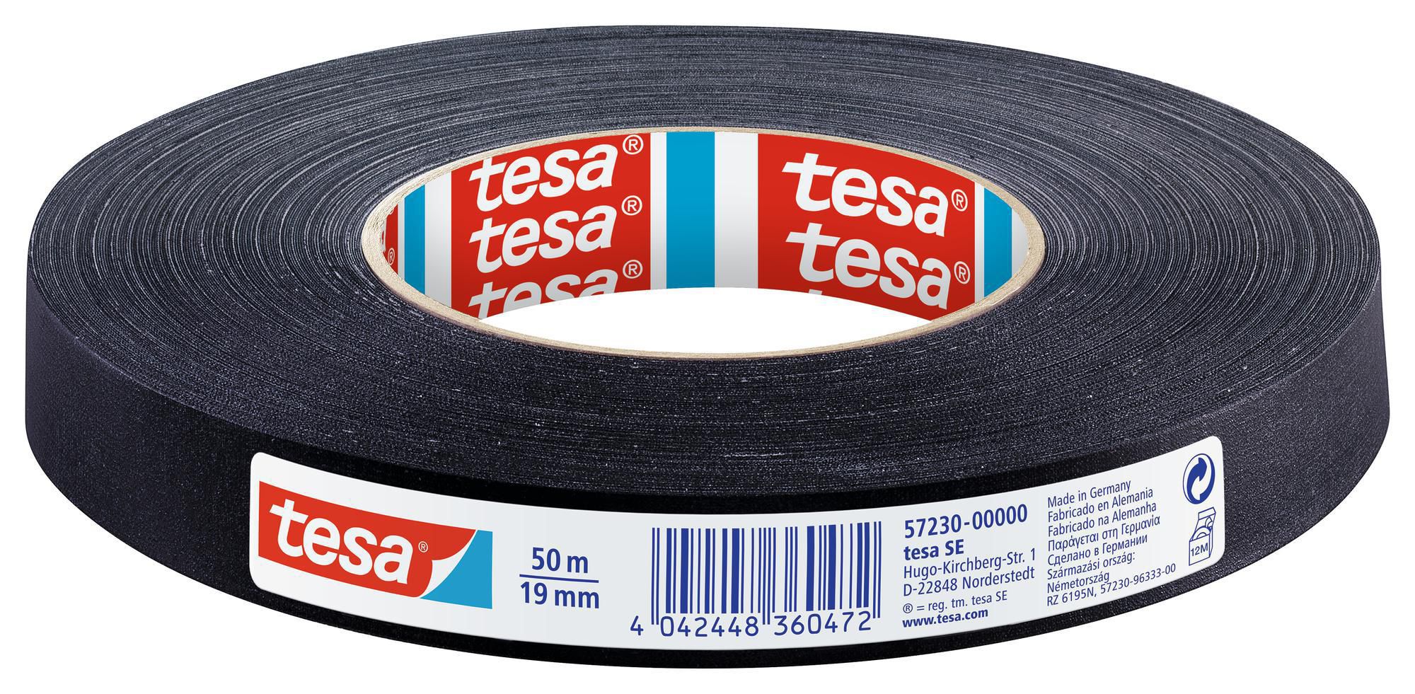 tesa® Vävtejp Tough 19mmx50m svart