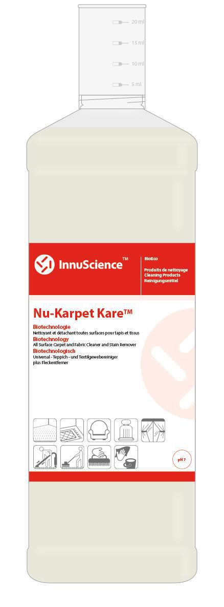 InnuScience Textilrengöring Nu-Karpet Kare 1l